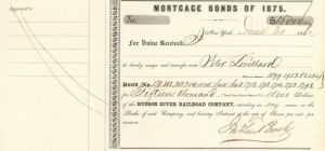 Hudson River Railroad Co. Bond Transferred to Peter Lorillard