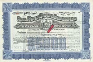  State of New York issued to Will of August Belmont - 1945 Autograph Stock Certificate