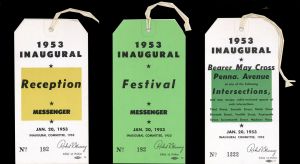 1953 Inaugural Passes - Dwight D. Eisenhower