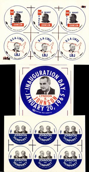 Lyndon Johnson Button Prints