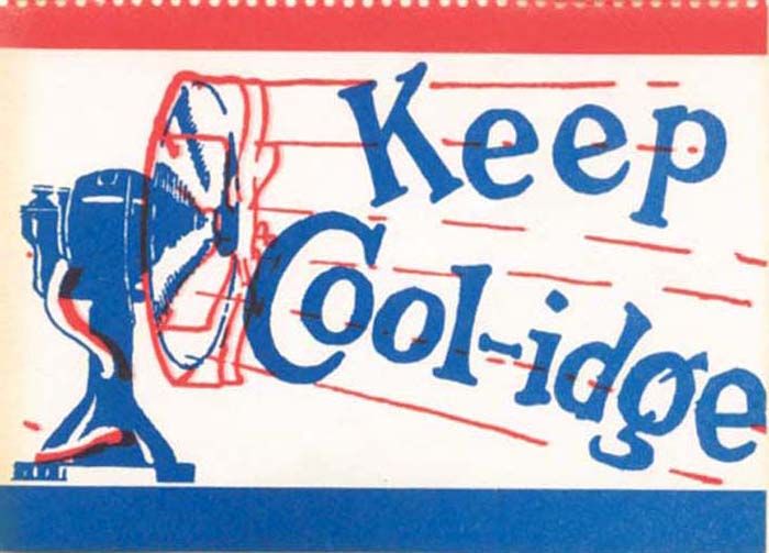 Keep Cool-idge Stamp - Presidential Americana