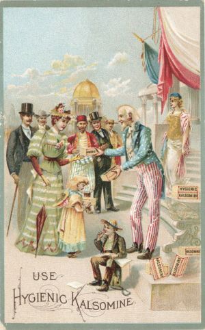 Uncle Sam Trade Card - Hygenic Kalsomine