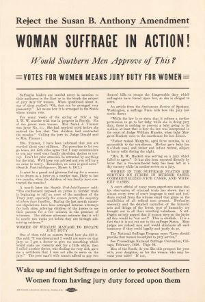 Woman Suffrage in Action! - 1920 dated Americana