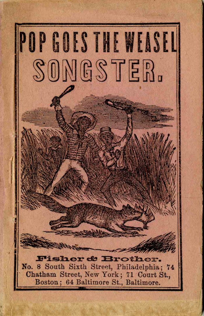 "Pop Goes the Weasel" Song Book - Songster - Fisher & Brother - Americana