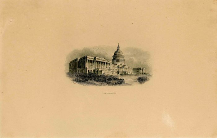 Engraving of the Capitol Building - Bureau of Engraving and Printing