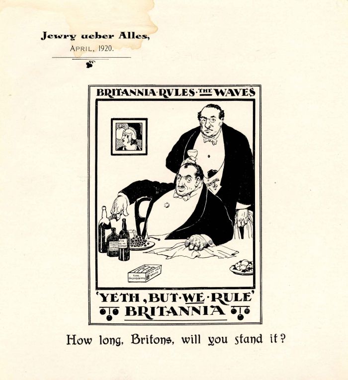 Britannia Rules the Waves Sheet Cover - 1920 dated Song Sheet - Americana