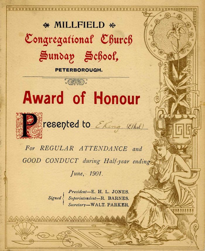 Congregational Church Award of Honour