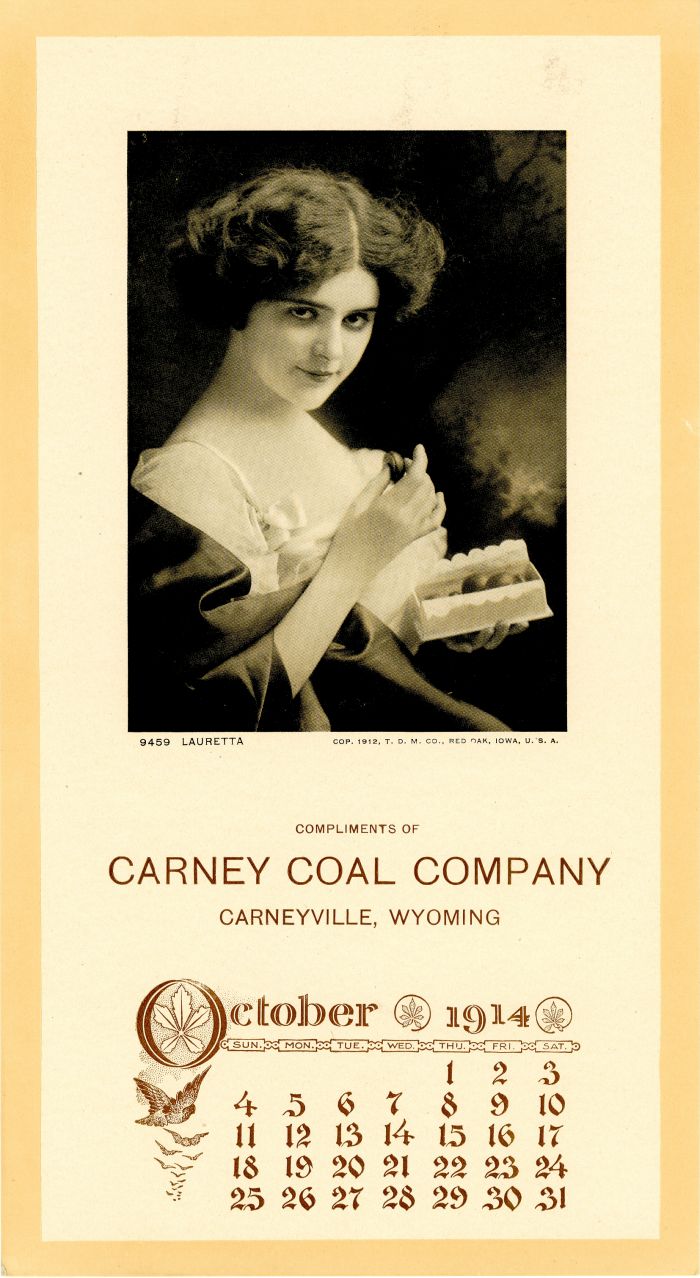 Carney Coal Co. - Salesman Sample Calendar