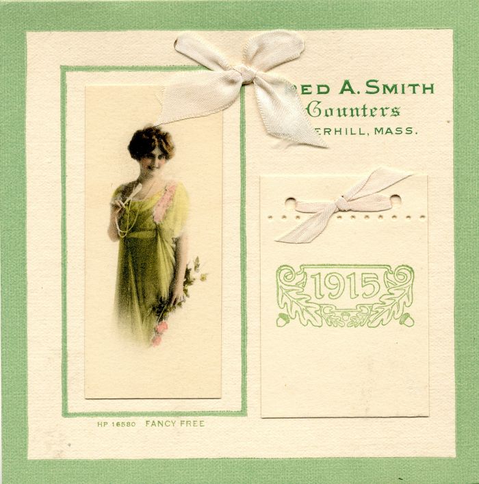 Fred A. Smith Counters - Advertising Calendar