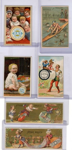 Set of Sewing and Clothing Trade Cards