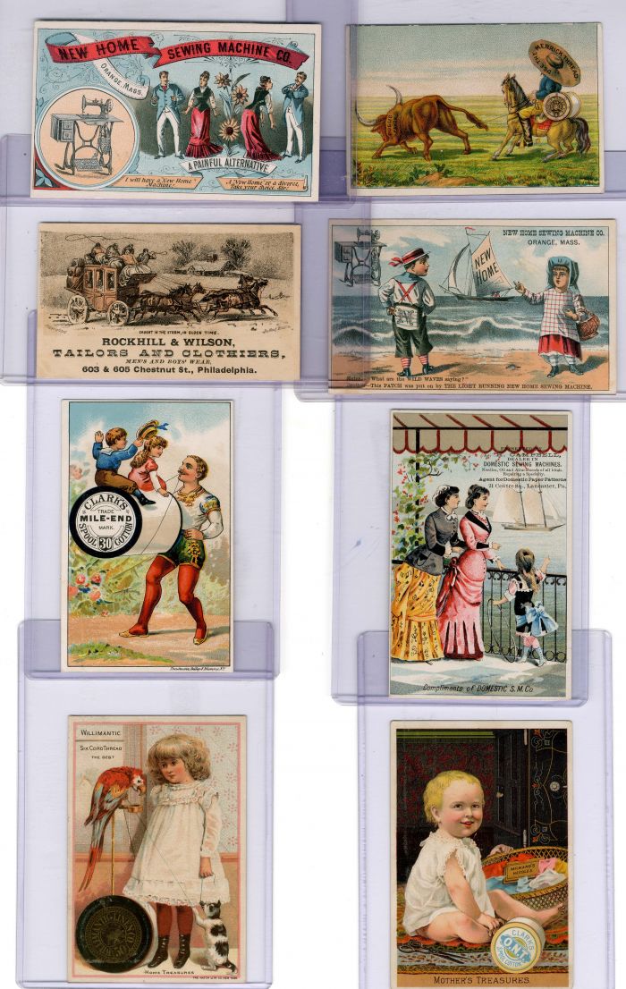 Set of Sewing and Clothing Trade Cards