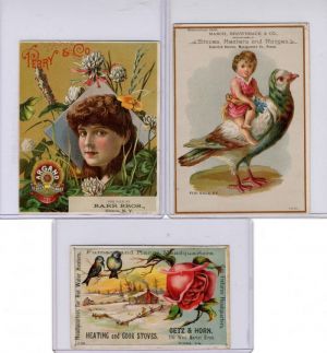 Set of Stove related Trade Cards