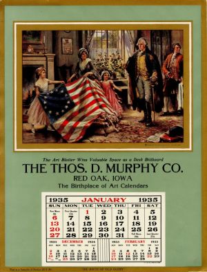 Sample Ad Calendar for Thos. D. Murphy Co.