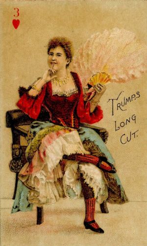 "Trumps Long Cut" Trade Card