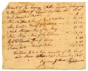 1811 dated African American Labor Document