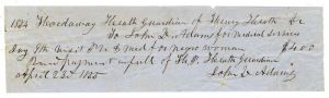1855 - Slavery Document