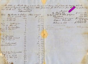 1859 - Slavery Document - 3 page Handwritten Account of Expenses Including Hire of Negroes