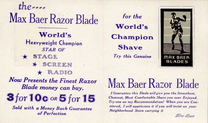Max Baer Brochure