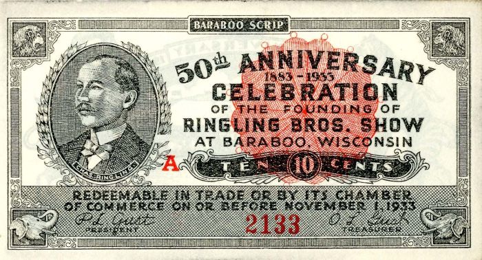 Ringling Bros. Show - Circus Ad Note - Americana