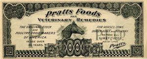 Pratts Foods and Veterinary Remedies - Ad Note