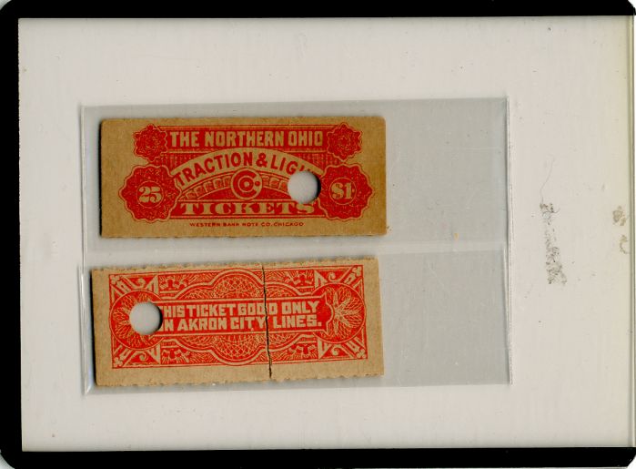 Pair of Street Car Tickets - Americana