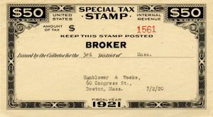 $50 Special Tax Stamp - Americana