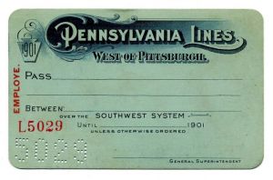 Pennsylvania Lines Railroad Pass - Americana