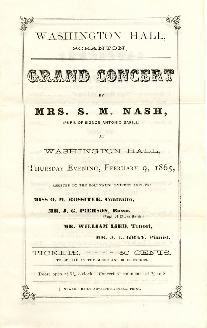 Grand Concert Program - Americana