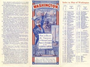 Washington Trolley Map - Americana