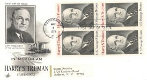 First Day Issue Cover - Harry S. Truman - Americana