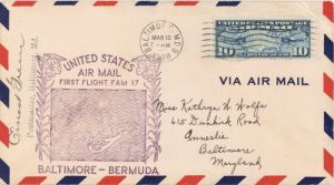 First Day Issue Cover - United States Air Mail - Americana