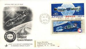 First Day Issue Cover - Apollo Soyuz Space Mission - Americana