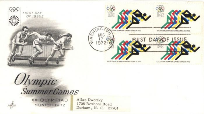 First Day Issue Cover - Olympic Summer Games - Americana