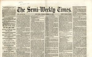 Semi-Weekly Tribune of New York - Newspaper - Americana