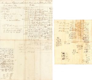 Accounting of Estate in 1819 - Americana