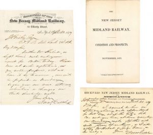 New Jersey Midland Railway Letter and Memo - Americana