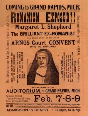 Anti-Catholic Brochure - Grand Rapids, Michigan - 1890's Americana