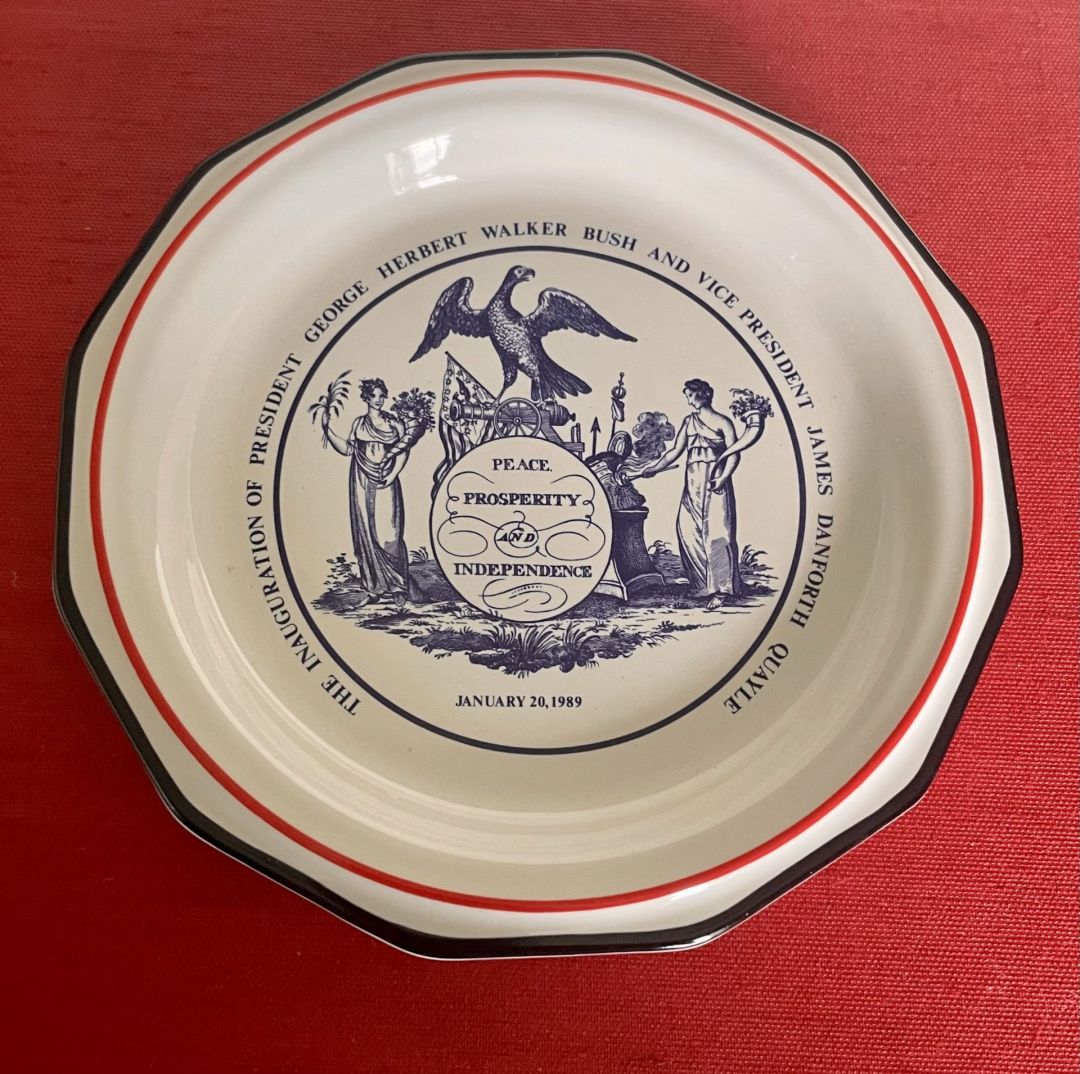 George H.W. Bush- Inaugural Commemorative Plate