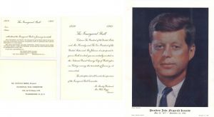 Kennedy Inaugural Ball Invitation and Portrait - Americana