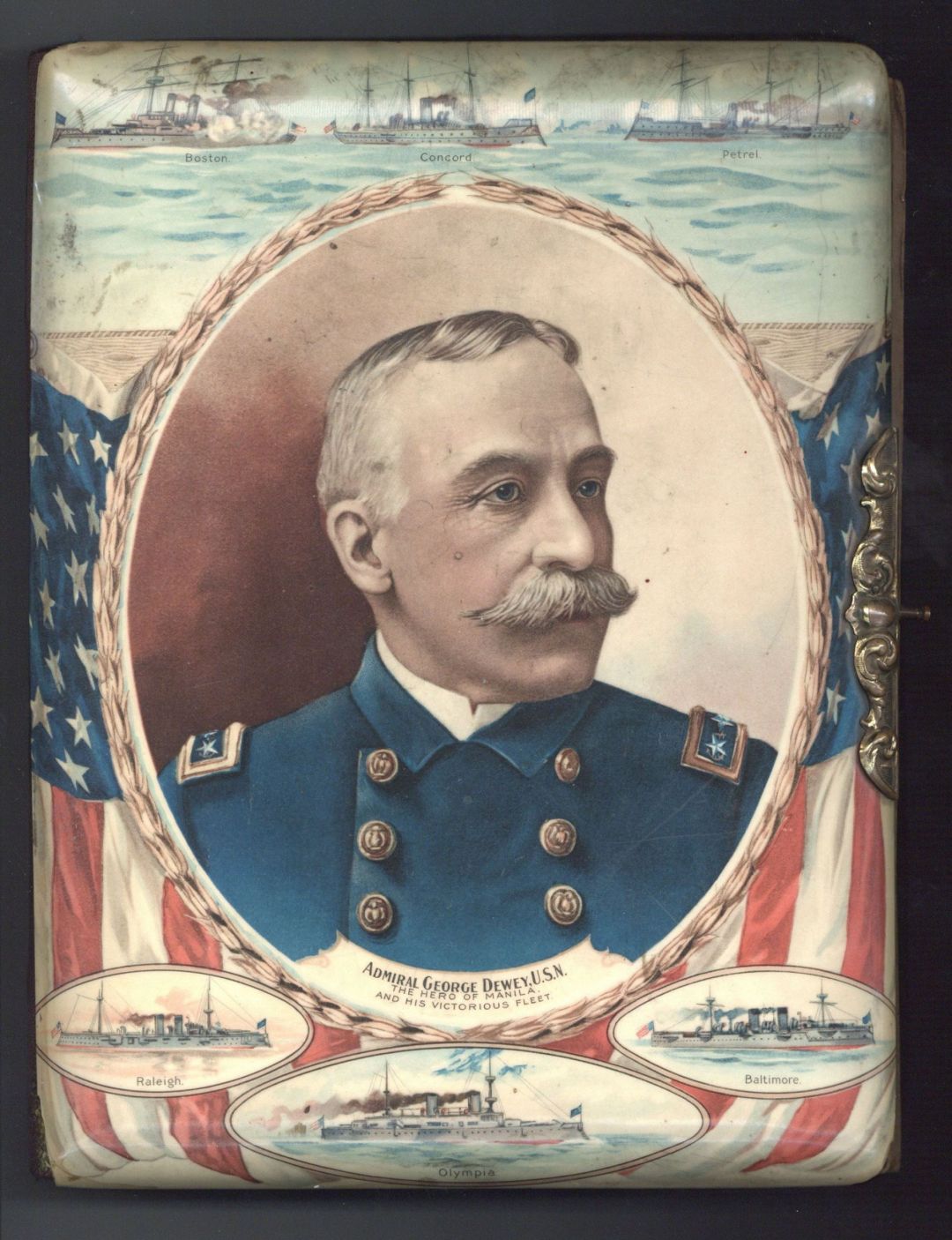Admiral Dewey Covered Photo Album - Americana