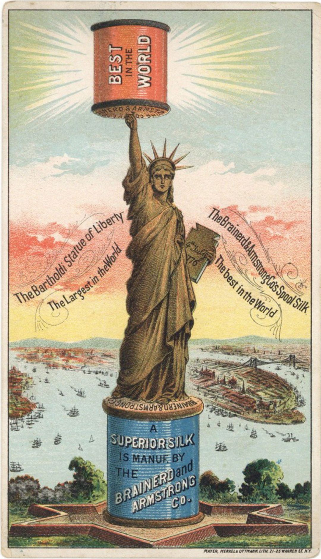 Brainerd and Armstrong Co. Trade Card - Americana