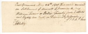 1801 Promissory Note - Americana
