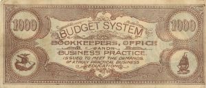 Budget System 1,000 Ad Note - Americana