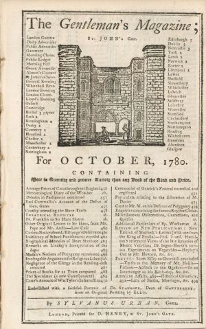 18th Century Gentleman's Magazine - Americana