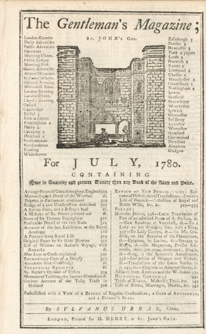 18th Century Gentleman's Magazine - Americana