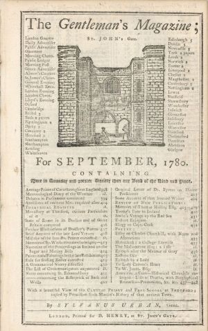 18th Century Gentleman's Magazine - Americana