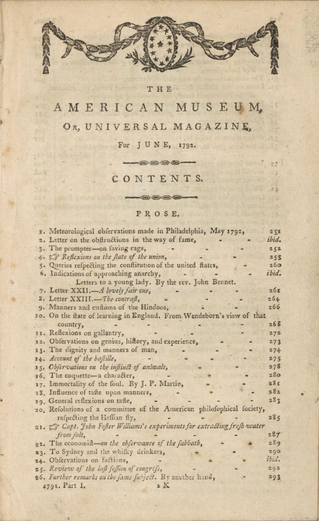 18th Century Gentleman's Magazine - Americana