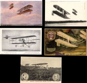 Collection of 5 Wright Brothers Post Cards - Americana