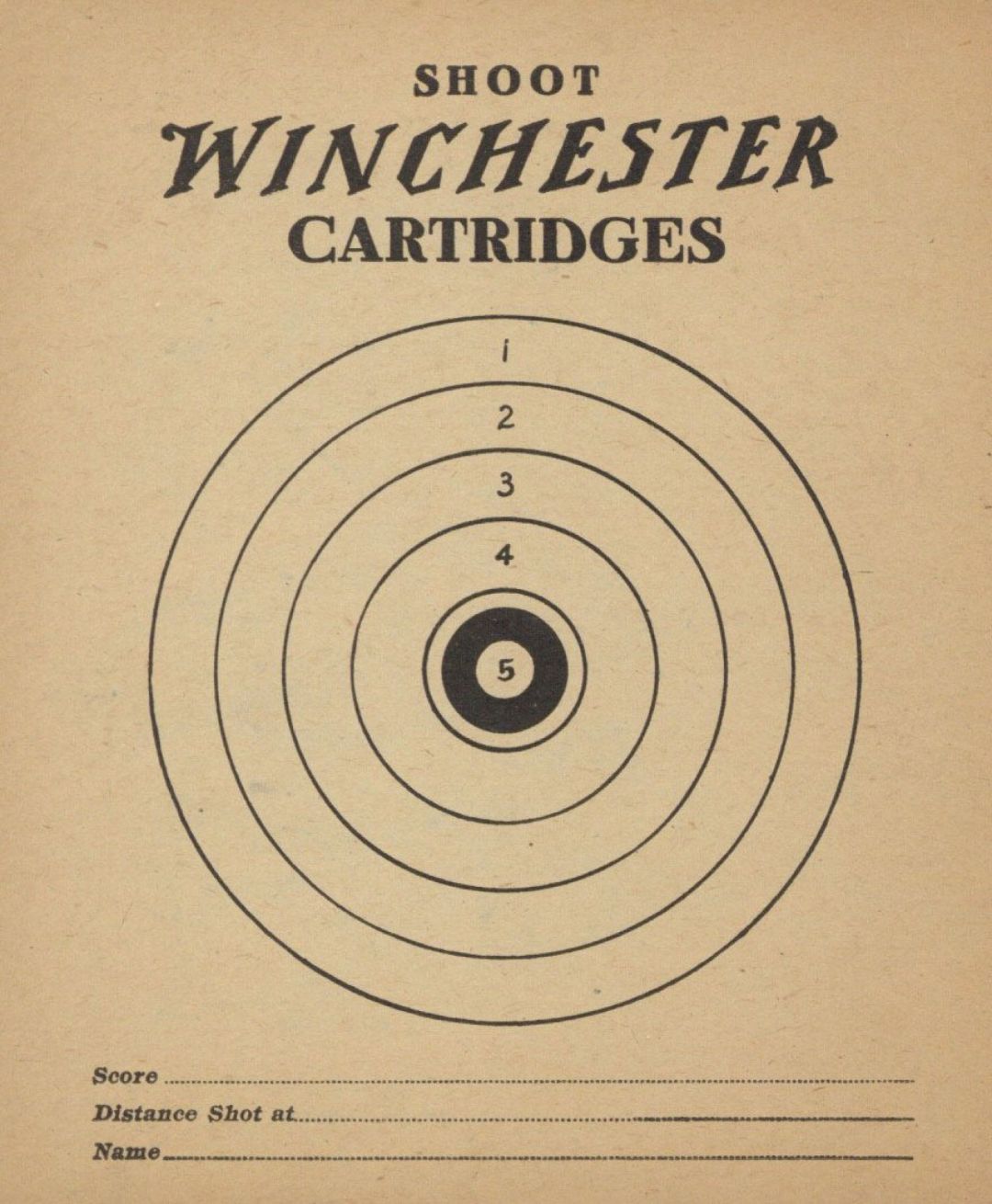 Shoot Winchester Cartridges Target - Americana