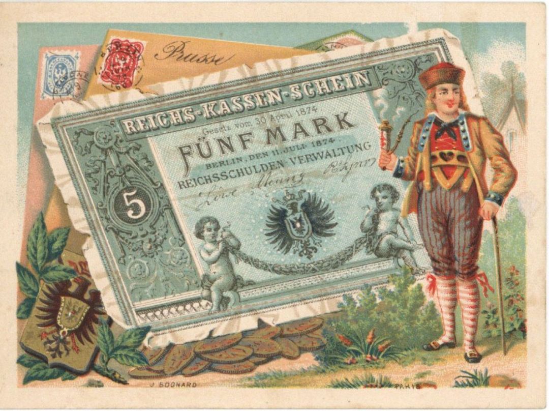 Trade Card of Foreign Paper Money - Americana